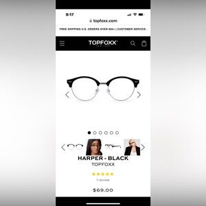 TopFoxx Blue Light Harper Glasses